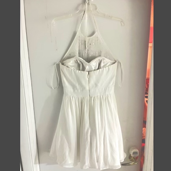 White dress with sequin top - Picture 2 of 2